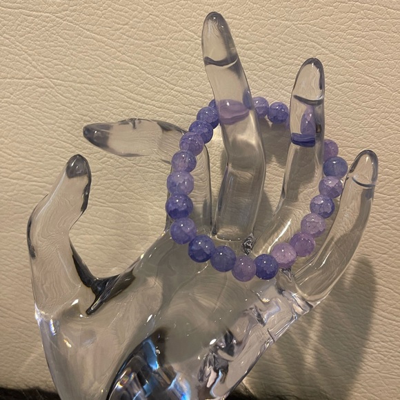 Cute Purple Beaded Bracelet - Picture 3 of 3